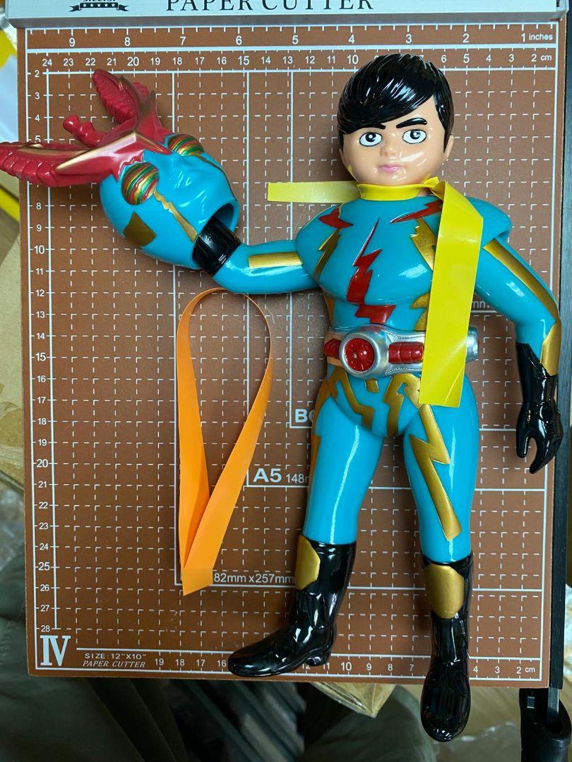 イナズマン　塗装版 面取れ　ソフビ 約25cm イナズマン 塗装版 面取れ ソフビ 約25cm - メルカリ