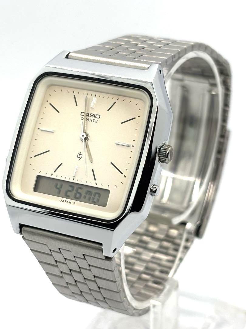 【稼働品】希少！　1980年代　CASIO カシオ　アナデジ　オールドカシオ
