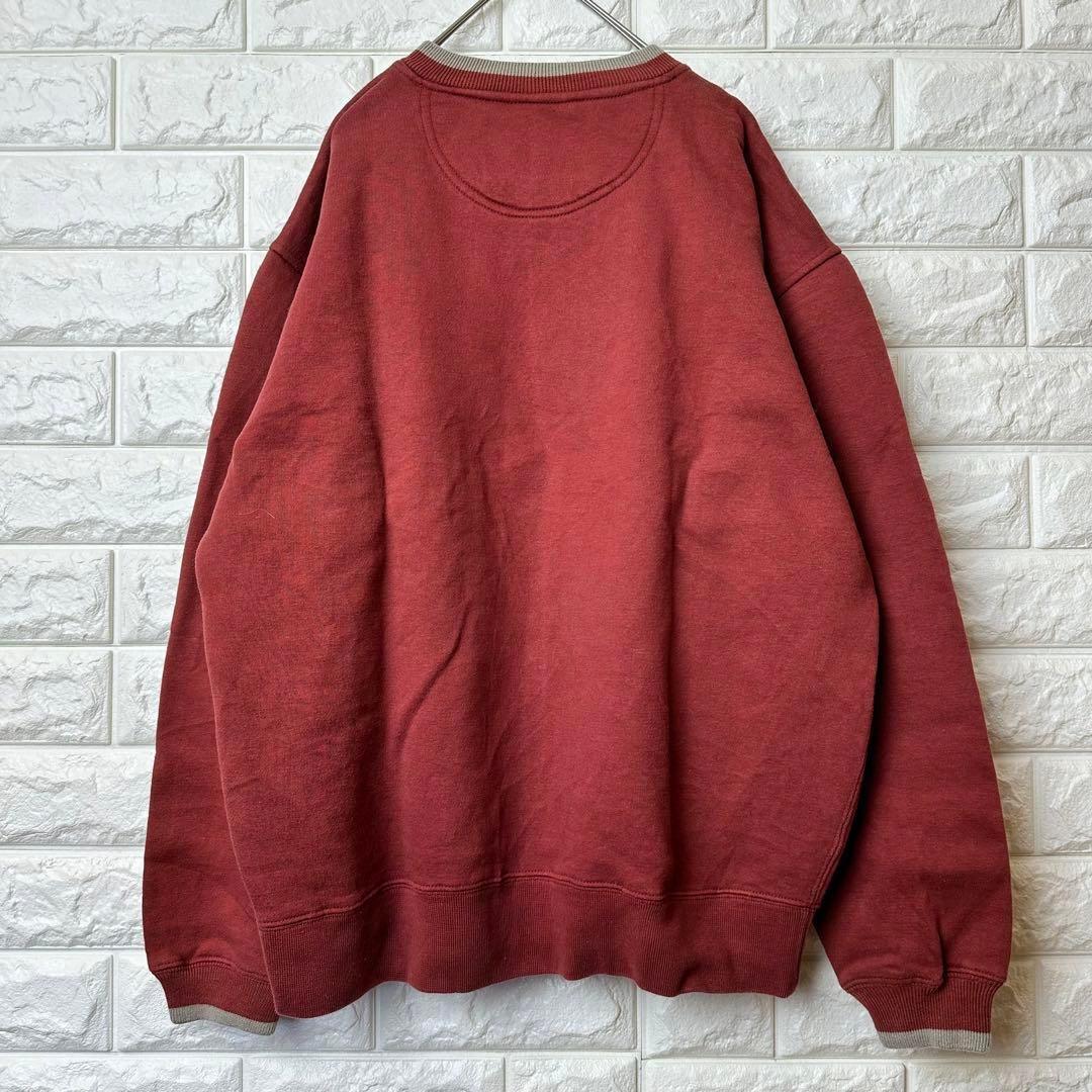 V80【GREAT AMERICAN】刺繍スウェット【メンズM】ワインレッド V80【GREAT AMERICAN】刺繍スウェット【メンズM】ワインレッド