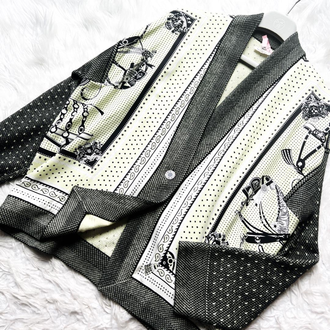 高級感 美品 バンダナ柄 ジャケット カーディガン エルメス HERMES ジャケット・アウター