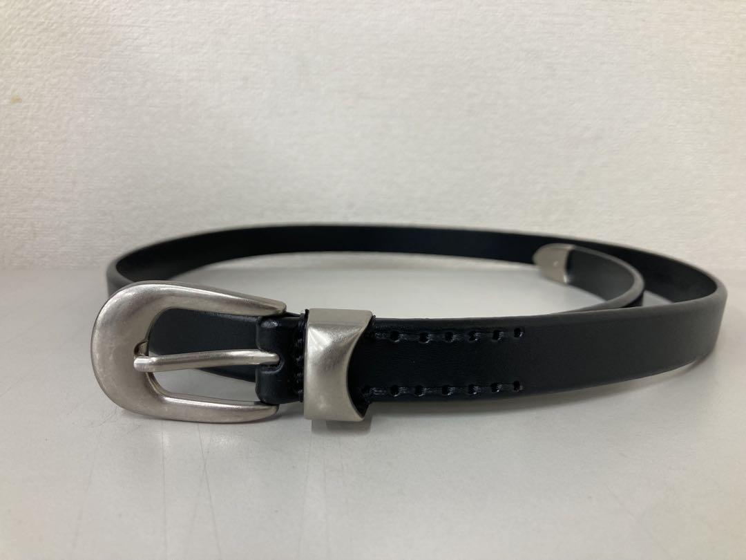 【極美品】OUR LEGACY レザー製メンズベルト ウエスタンベルト 黒