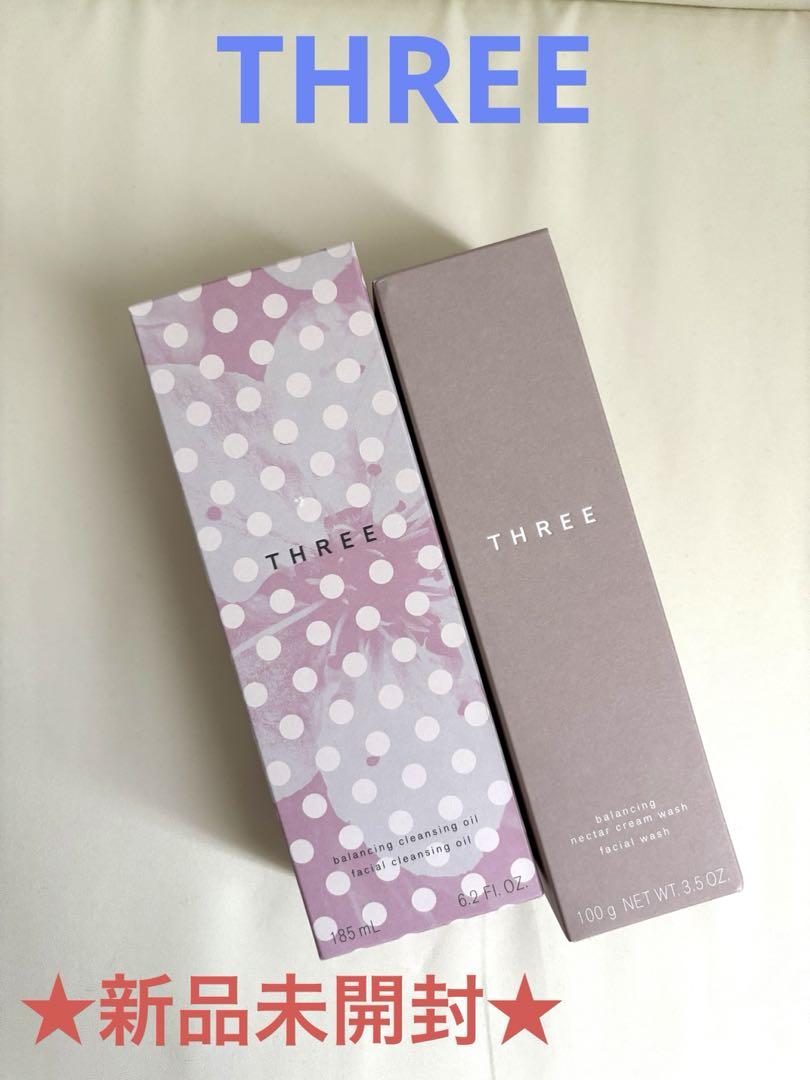 未使用未開封　THREE クレンジングオイル & クリームウォッシュ THREE クレンジング ＆ クリームウォッシュ トライアルセット