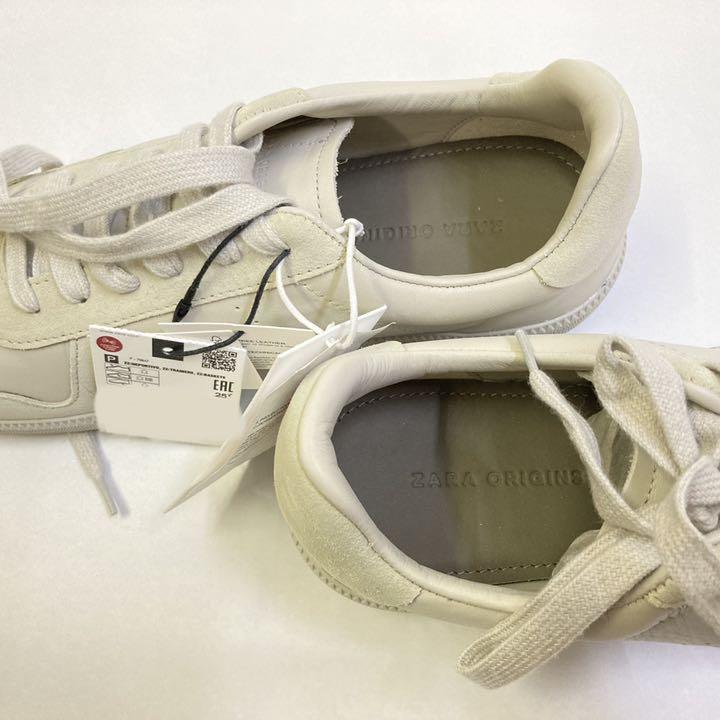 高品質安い 新品 originsレザースニーカー ジャーマントレーナー 3svSD-m97332840469 26.5 zara 大特価