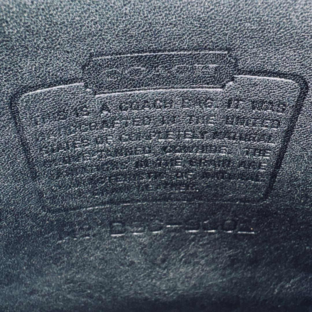 941 オールドコーチ USA製 COACH ミニトートバッグ レザー ブラック