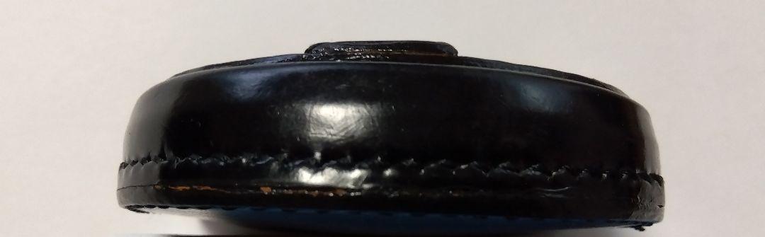 コードバン　馬蹄型　小銭入れ　黒