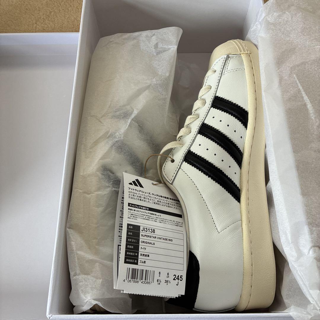 【新品】adidas SUPERSTAR VINTAGE MiG 24.5cm
