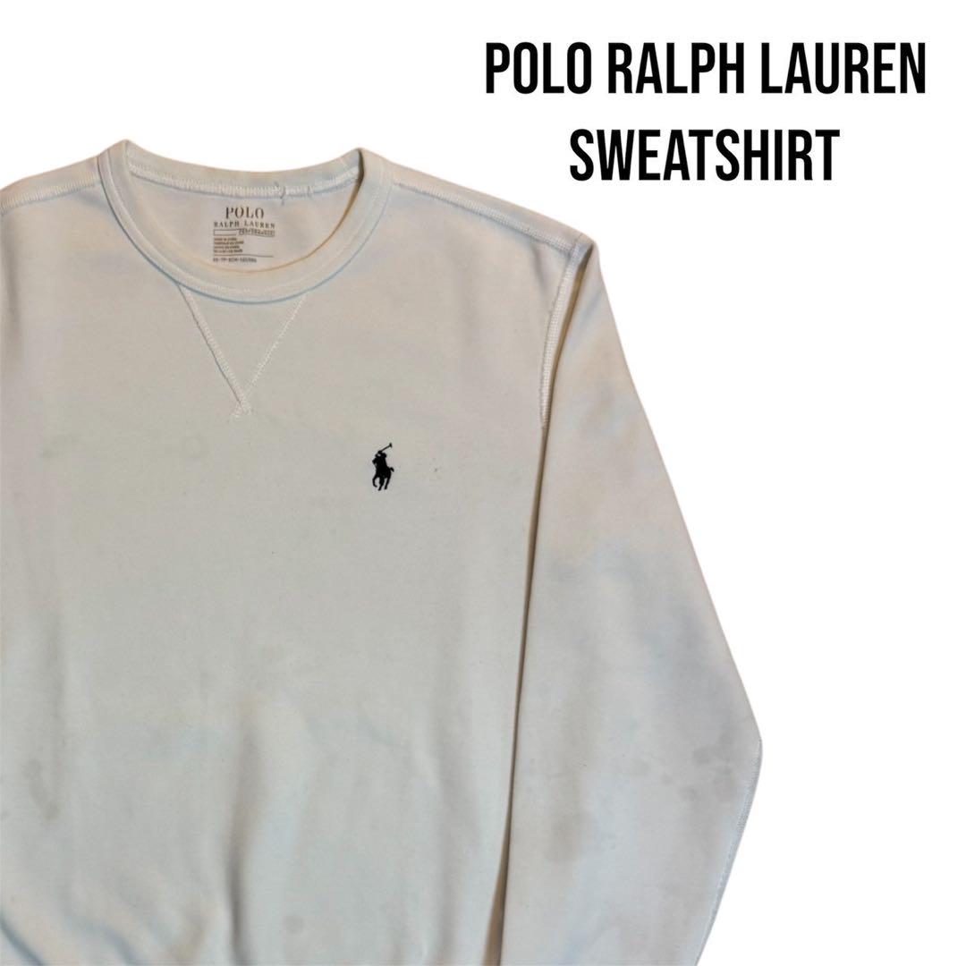 Polo Ralph Lauren ホワイト スウェット M スパ テリー スウェットシャツ （スウェット）｜POLO RALPH
