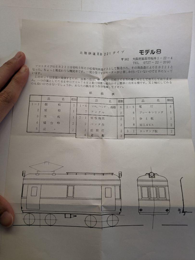 モデル8 北陸鉄道EB221 5周年記念 おまかせキット
