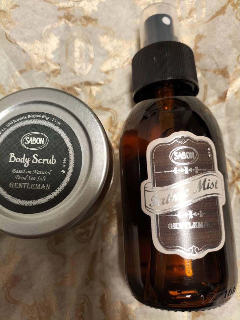 SABON ジェントルマン　ボディスクラブ　ファブリックミスト　2点