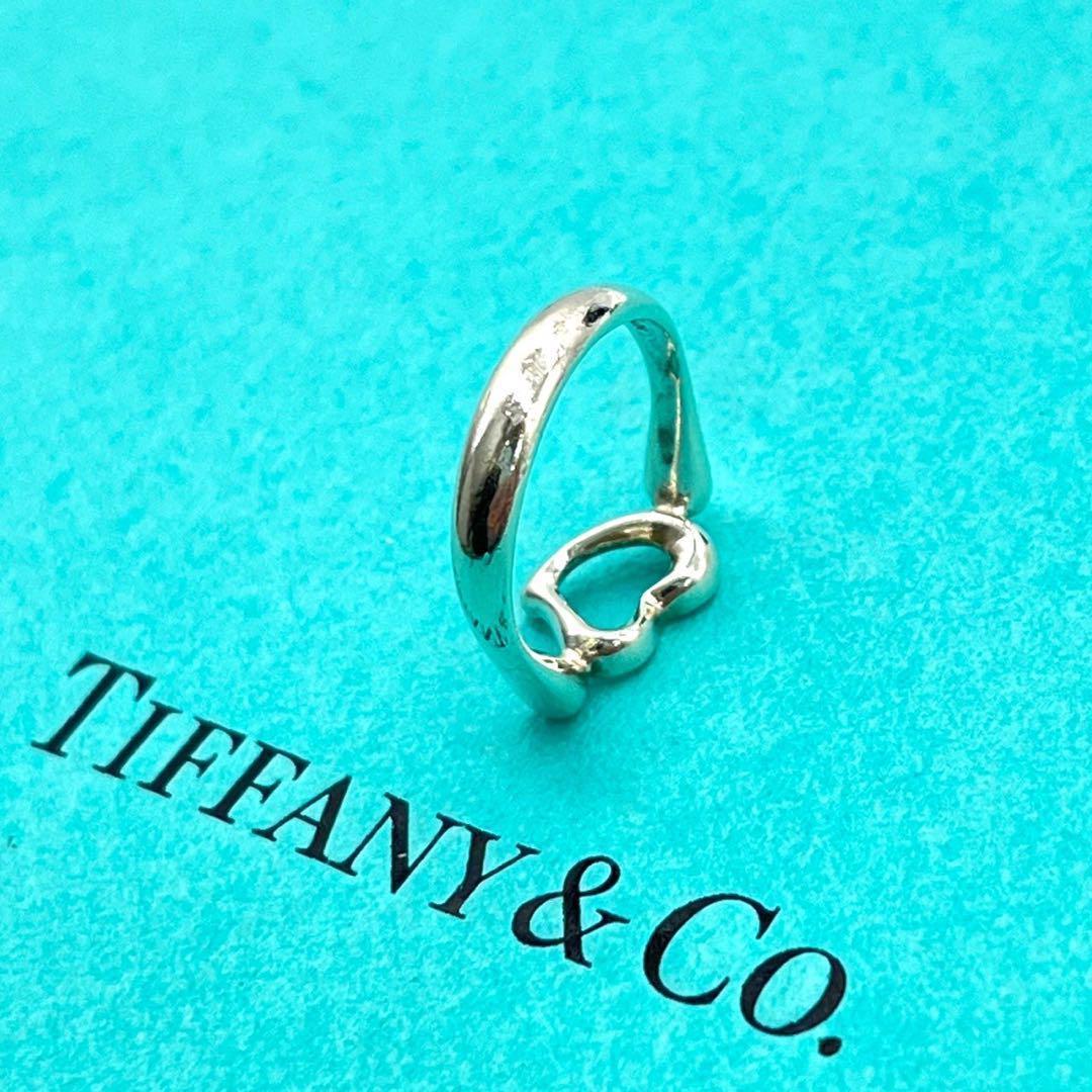 大型セールや時期 美品 TIFFANY&Co ティファニー ハート リング シルバー 8号 アクセサリー