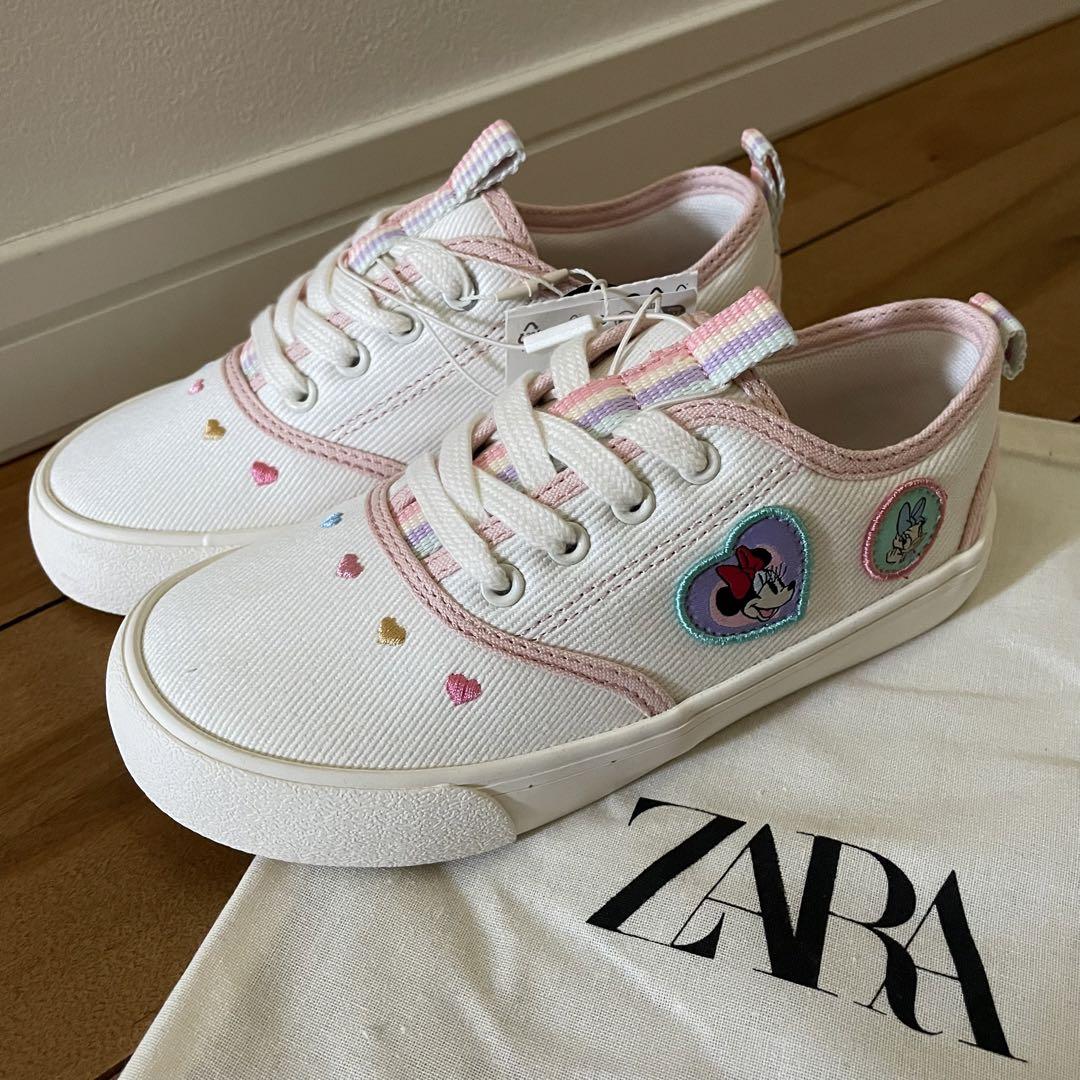 ZARA ミニー スニーカー 18.5 ディズニー 靴 Disney デイジー