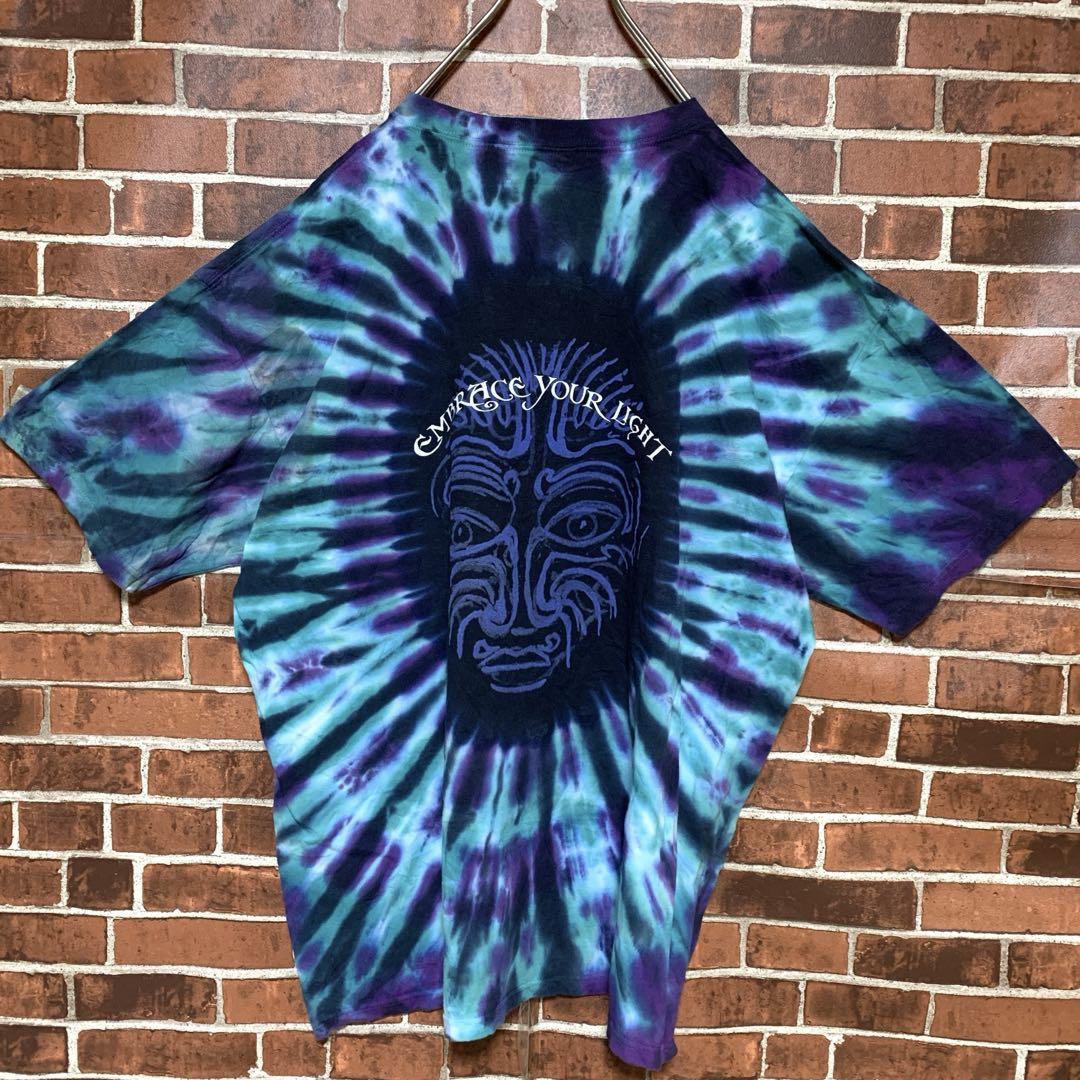 【激レア】90's★SANTANA★サンタナ★タイダイ★染め★バンドTシャツXL