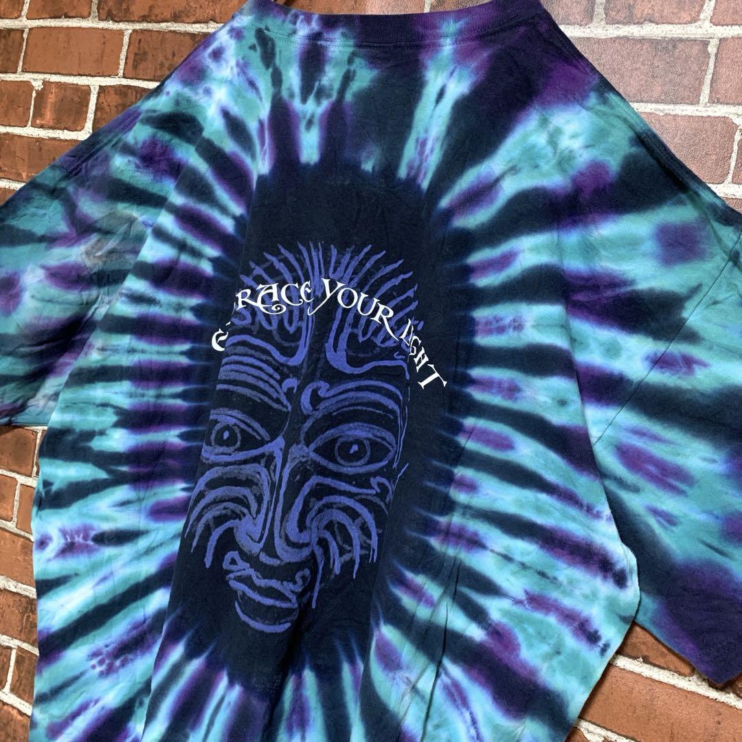 【激レア】90's★SANTANA★サンタナ★タイダイ★染め★バンドTシャツXL