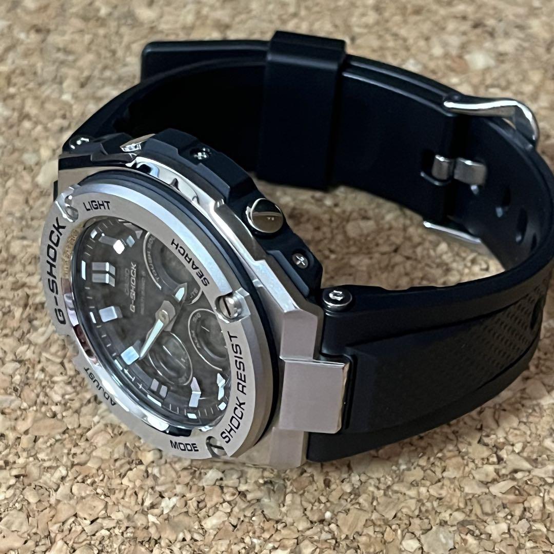 美品】カシオ G-SHOCK/GSTーW310電波ソーラー/ステンレスベゼル
