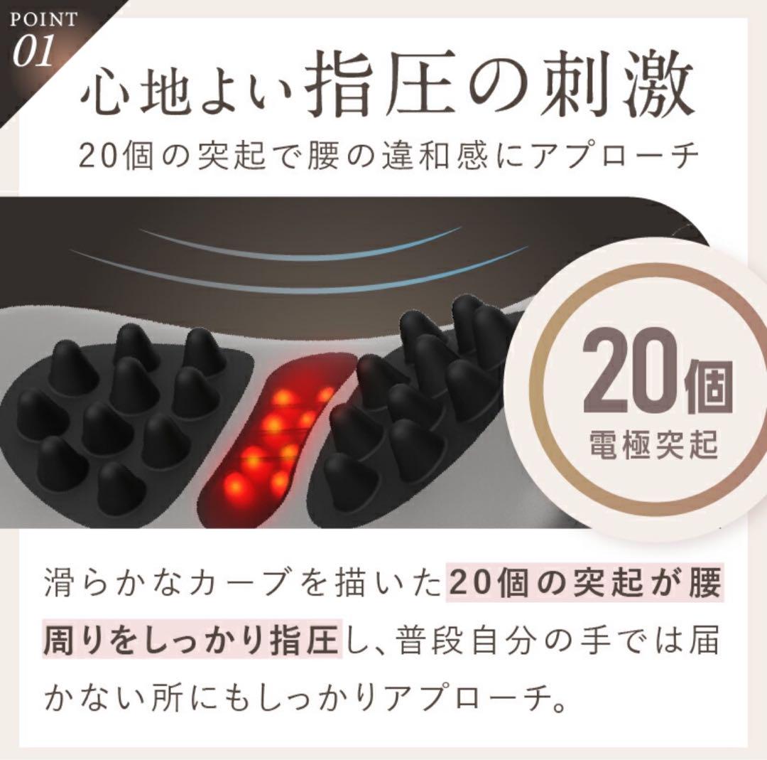 NIPLUX WAISTUPREMS 腰専用 EMS 電気刺激 ストレッチャー