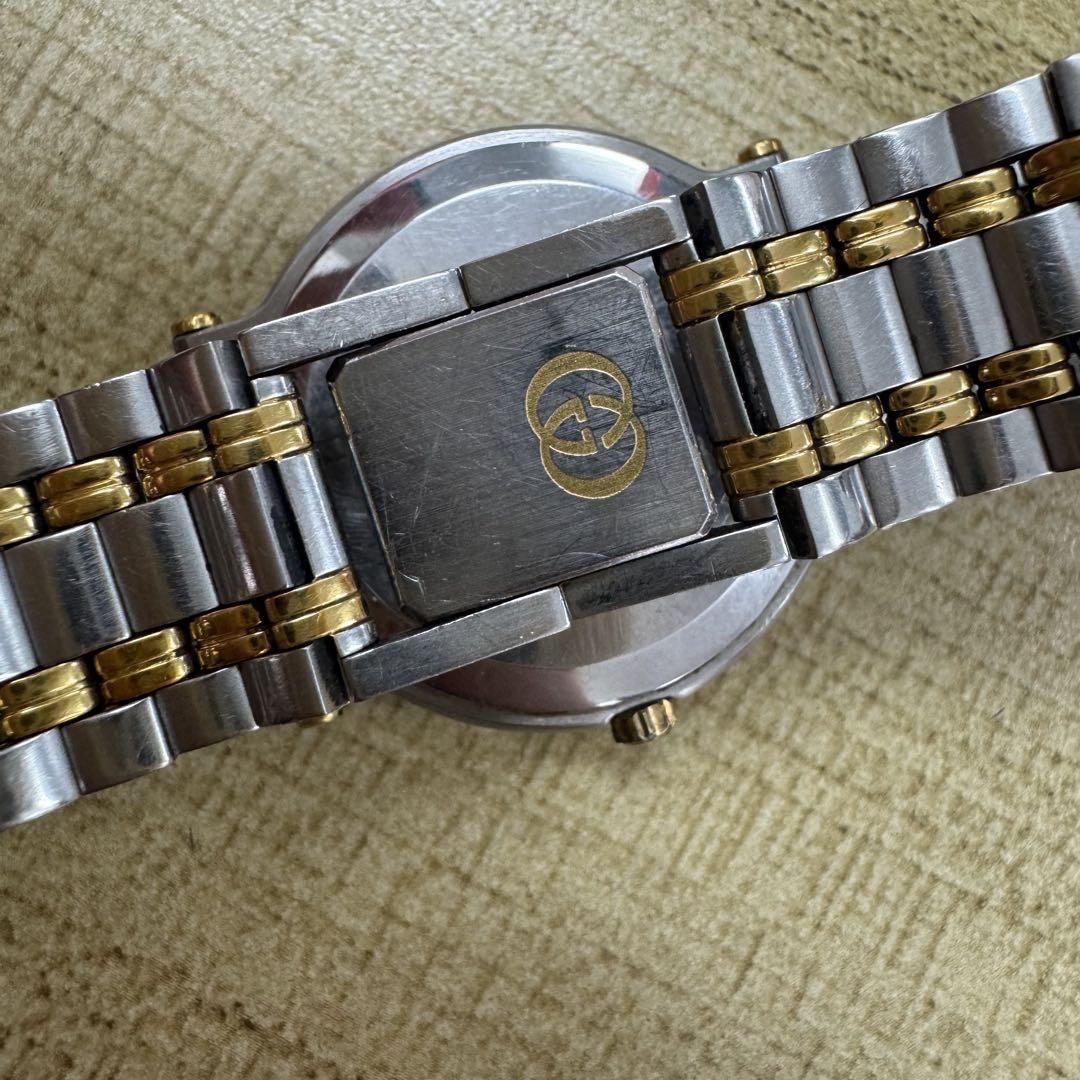 GUCCI グッチ 腕時計 9000M ゴールド×シルバーコンビカラー