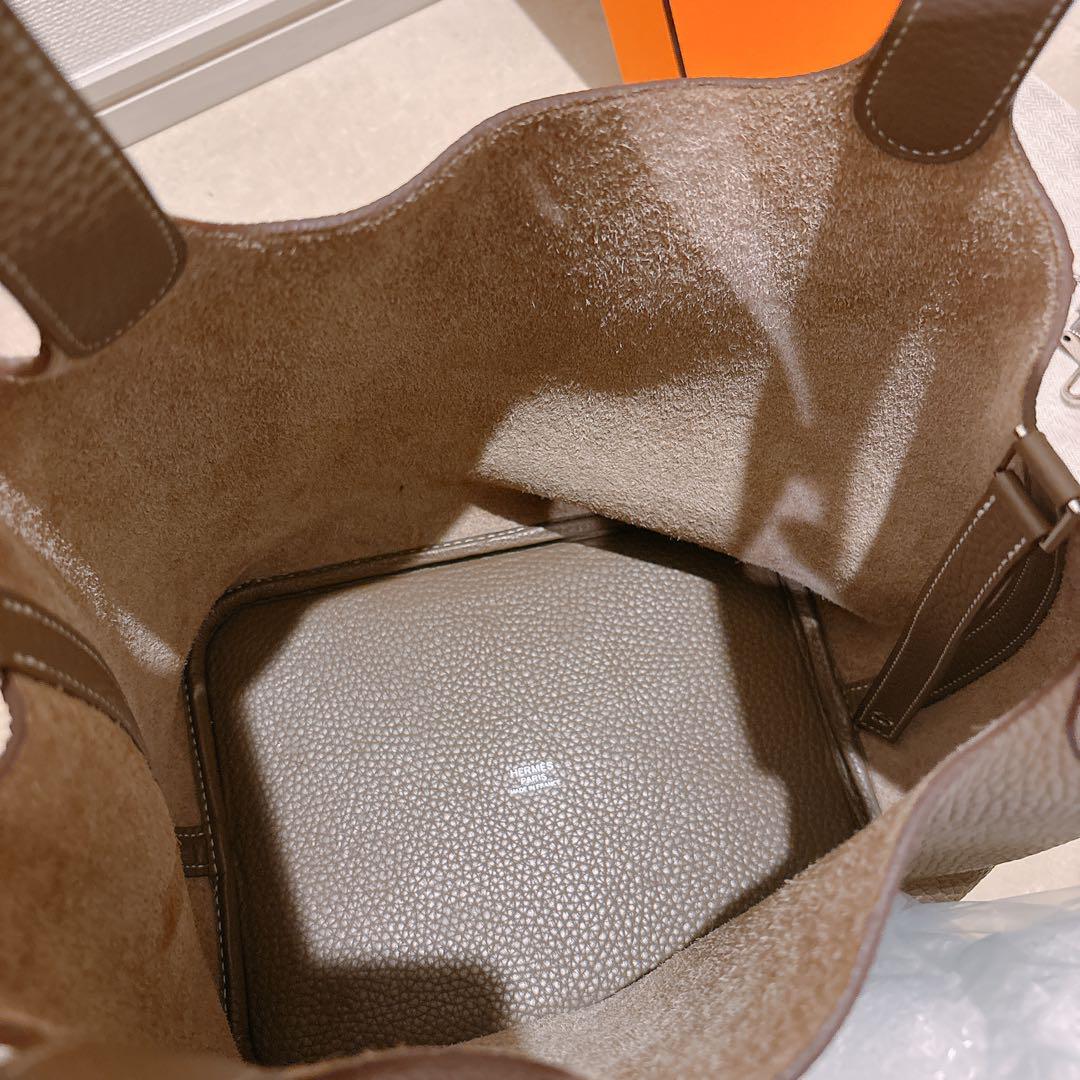 超美品！エルメス ピコタンロックMM 22 エトゥープ×シルバー金具