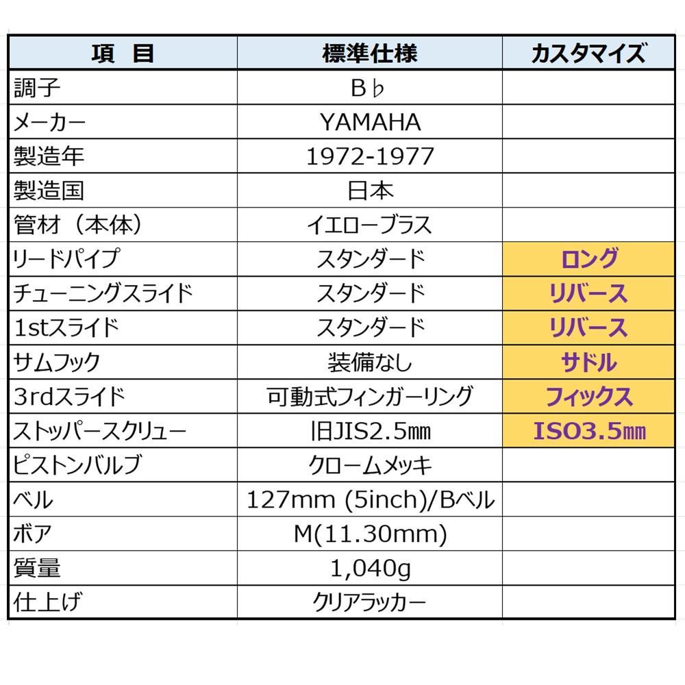 YAMAHA YTR-233 トランペット 本体