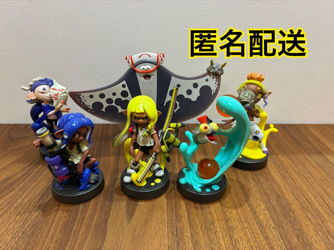 スプラトゥーンamiibo 6体セット amiiboスプラトゥーン3 6体セット すりみ連合 初期化済 匿名配送