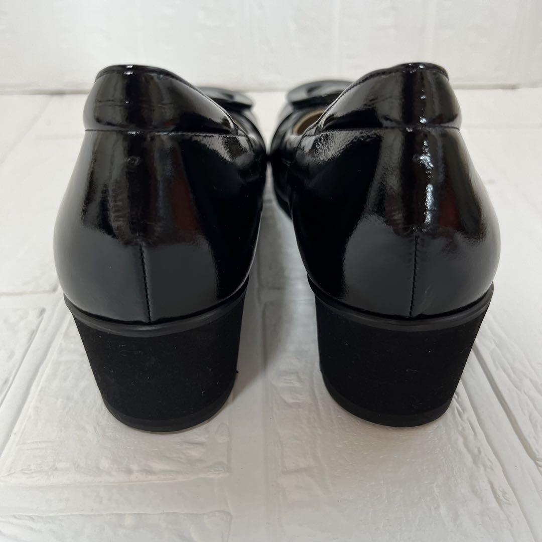 新品　SALON DE GRES パンプス バックル バレー 24 EEEE