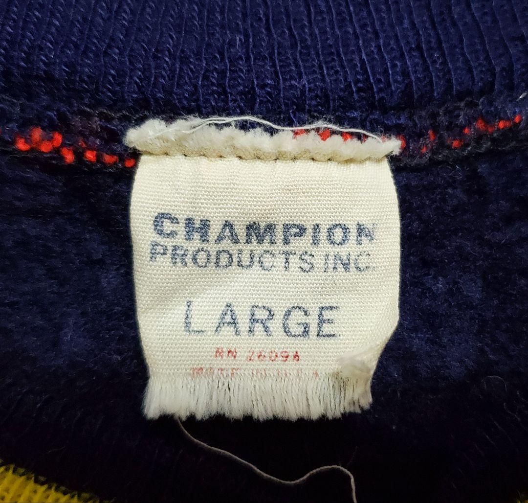 60s USA製 プロダクツタグ Champion ニット リンガーTシャツ