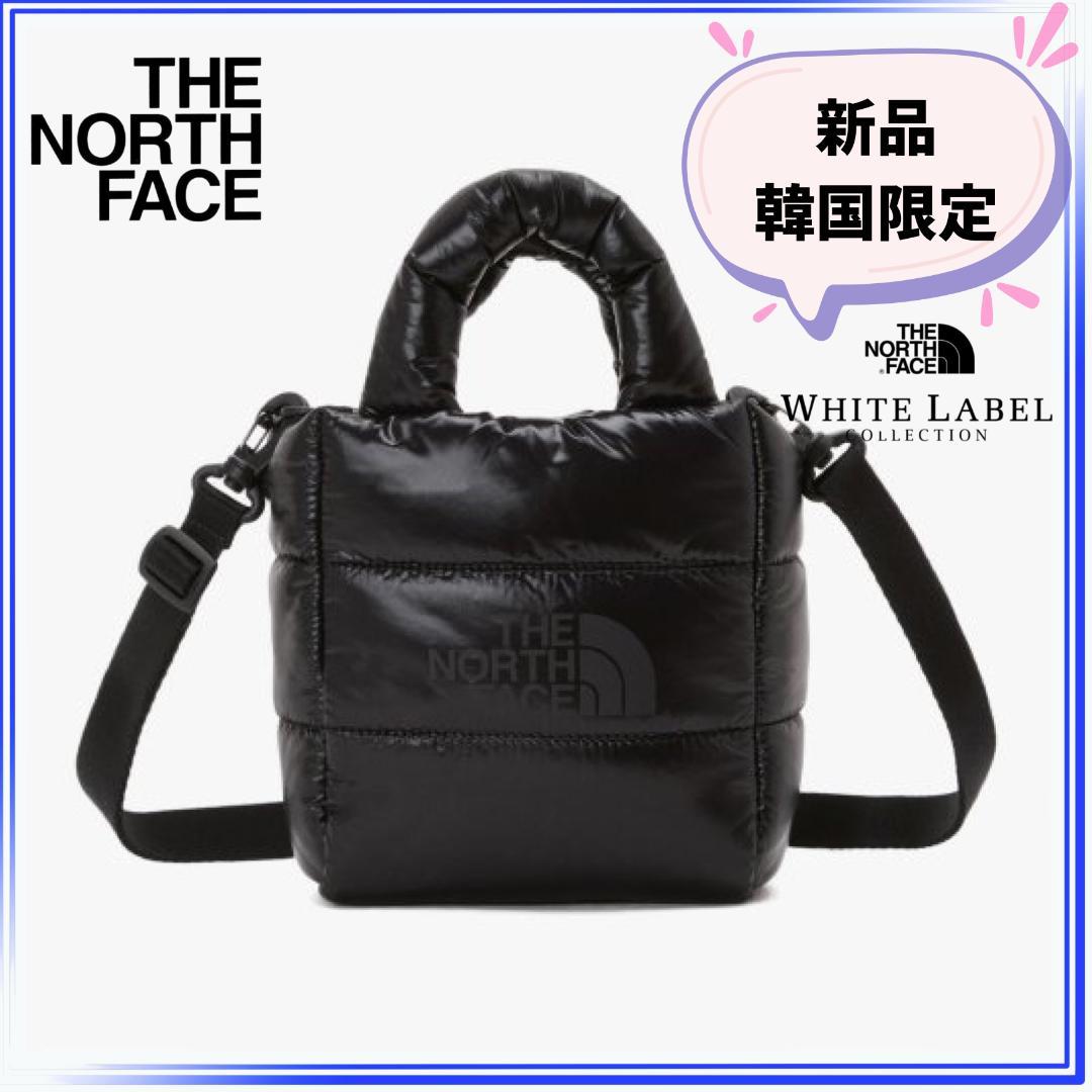 【新品】韓国限定 ノースフェイス ふわふわトートバッグミニ　ブラック
