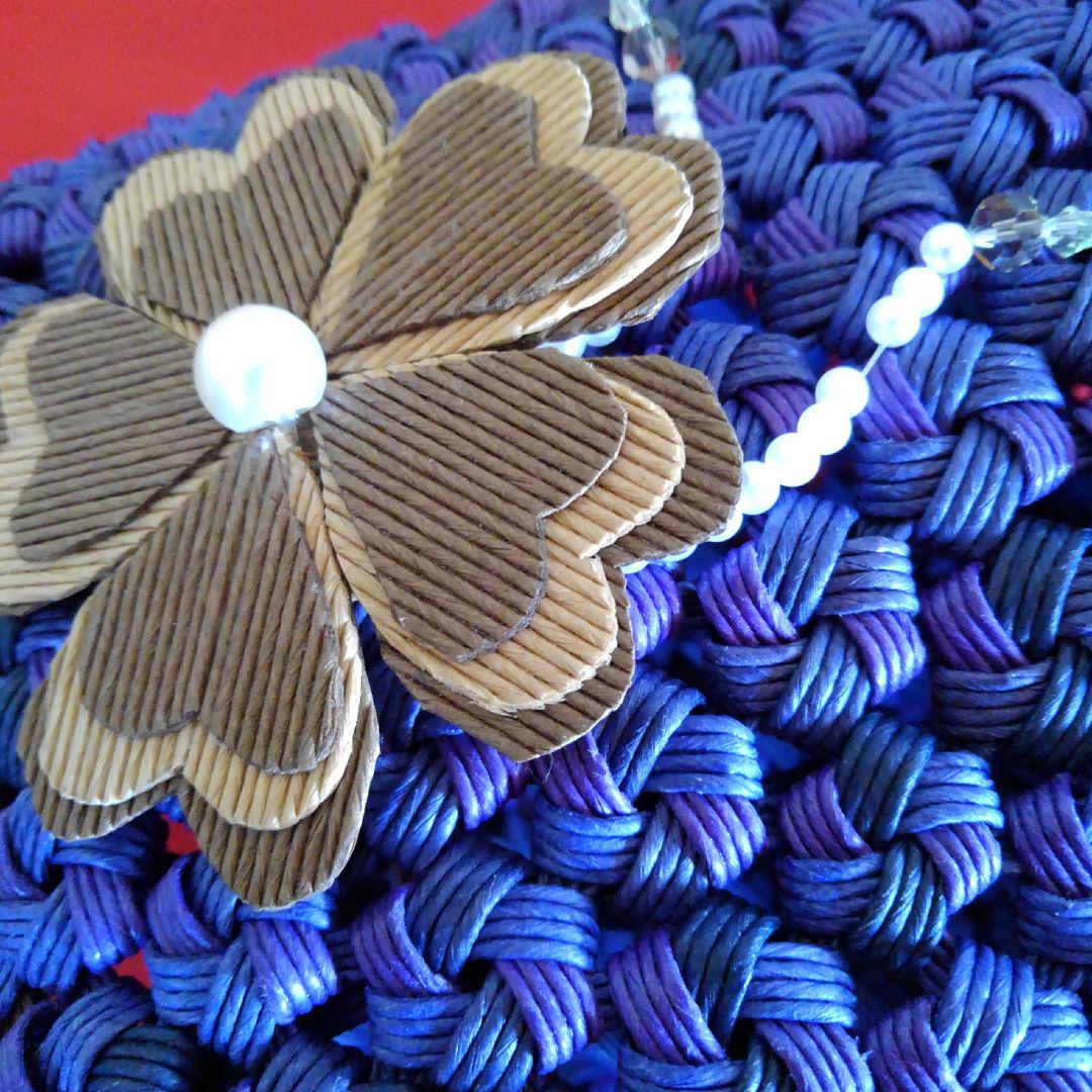 ハンドメイド★クラフト★花結びバッグ