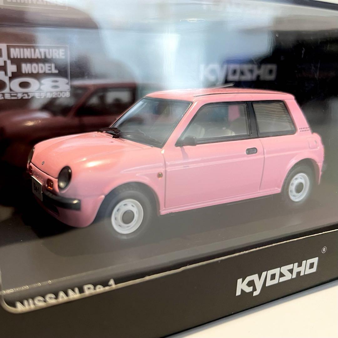 京商 1/43 日産 Be-1 ピンク 限定品　美品