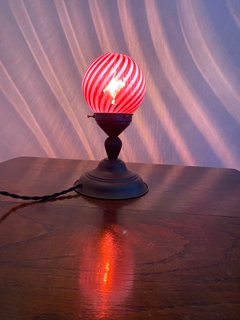 クランベリー オパールセント 華やかなお色 可愛いランプスタンド クランベリー オパールセント 華やかなお色 可愛いランプスタンド