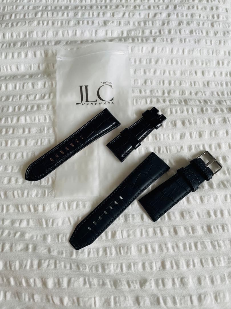 JLC オーダークロコダイルレザー／モレラート牛型押し時計ベルト 2本セット