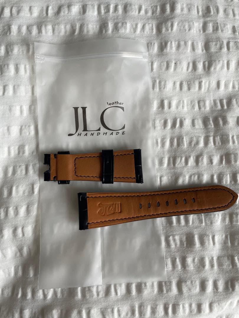 JLC オーダークロコダイルレザー／モレラート牛型押し時計ベルト 2本セット