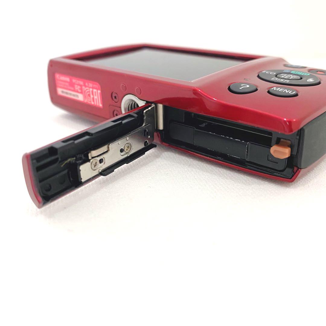 Canon キャノン コンパクトデジタルカメラ IXY160 レッド コンデジ