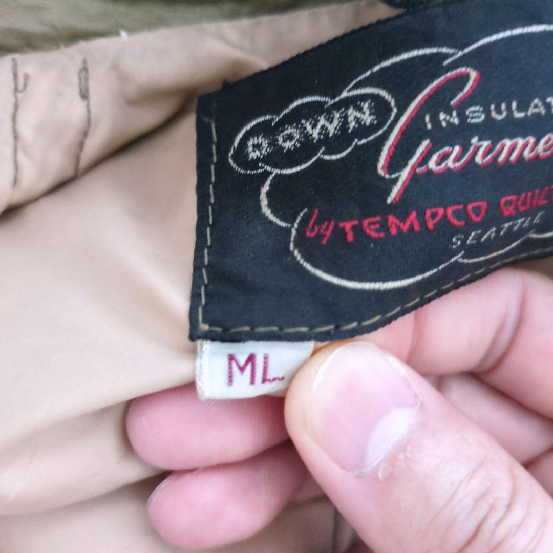 c95 TempcoQuiltersテンプコ60sダウンジャケットシアトルMLL・VINTAGE