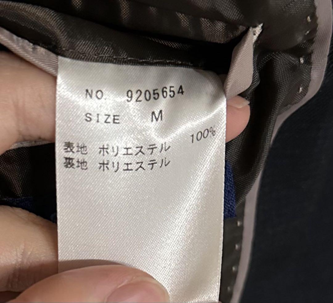 オリヒカ ライム ウォッシャブル チェック セットアップ ネイビー