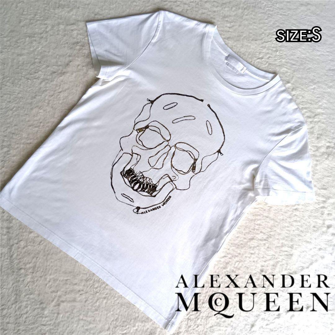 国内発 alexander mcqueen スカルホワイトコットン 半袖Tシャツ ALEXANDER MCQUEEN イタリア製 半袖 Tシャツ スカル S - メルカリ