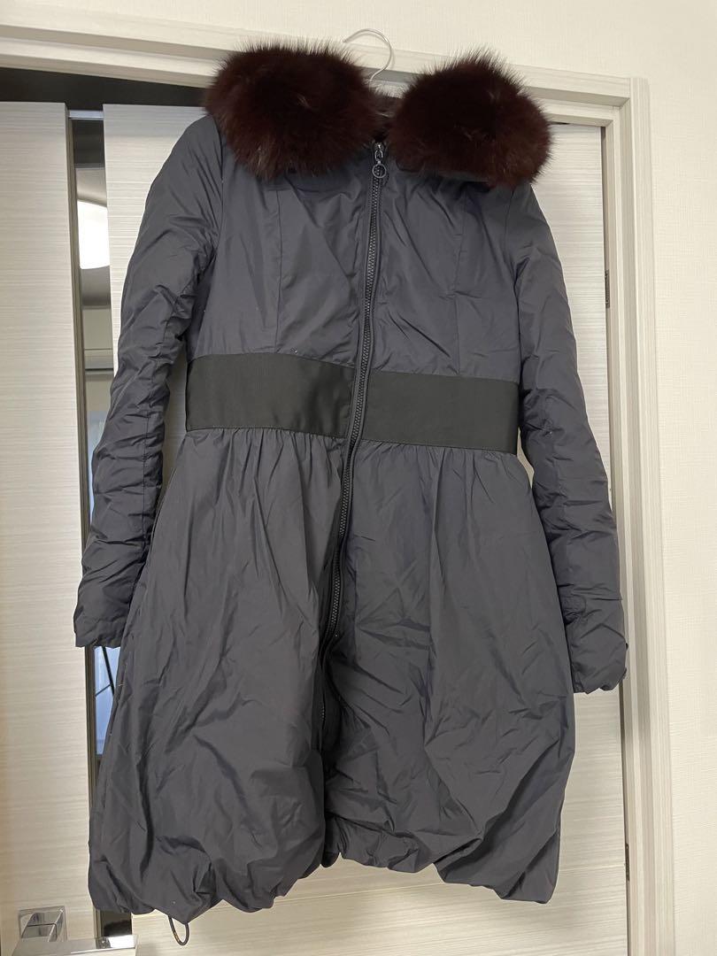 TATRAS ロングコート ファー付き