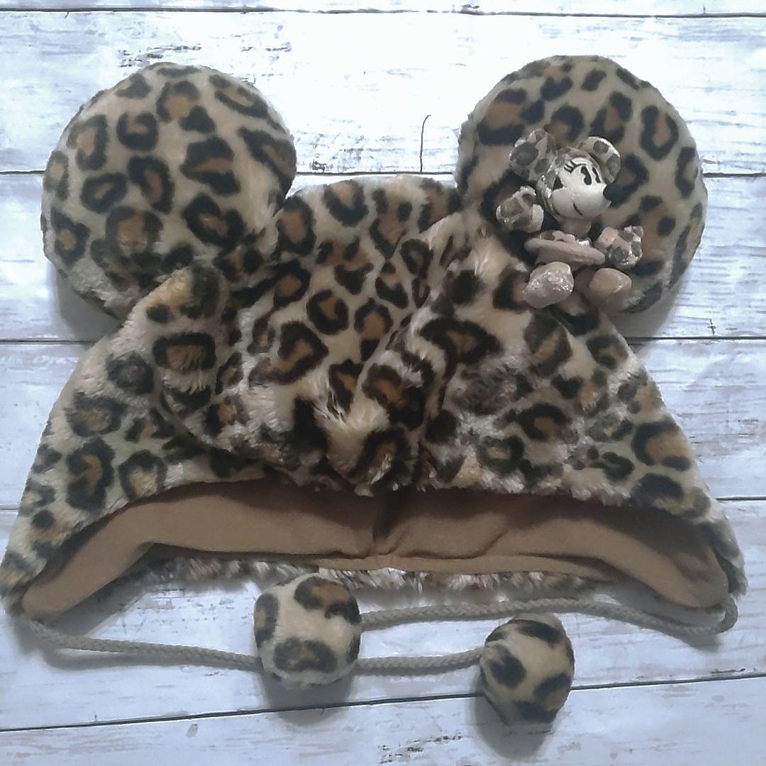 〈ラヴちゃん♡〉ディズニー　ファンキャップ　ミニー　ヒョウ柄 ディズニー ファンキャップ ヒョウ柄 ピンク ミニーちゃん
