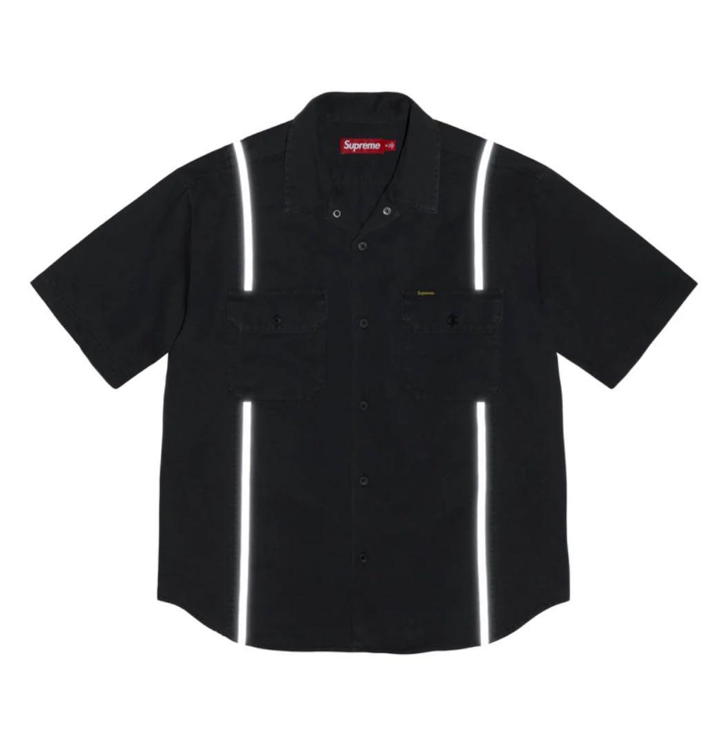 supreme Reflective Stripe S/S Work Shirt