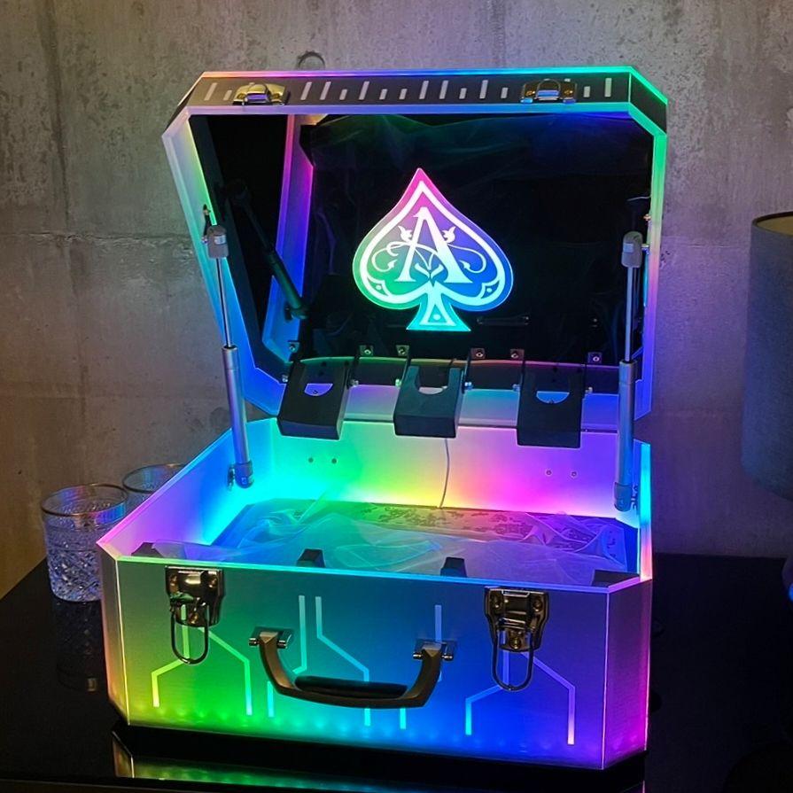 ボトルケース　LED　アルマンド アタッシュケース ディスプレイ シャンパン