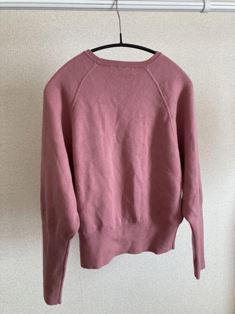 CABaN コットンカシミヤ クルーネックラグランスリーブプルオーバー