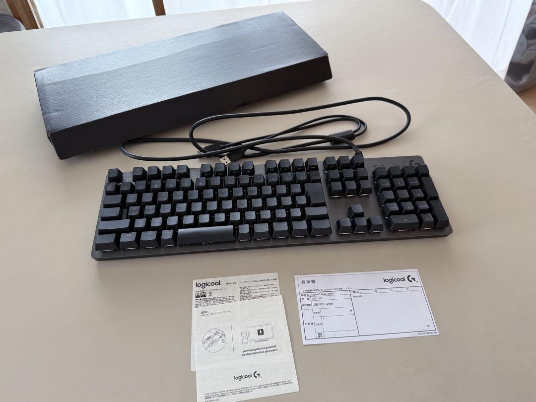 Logicool G ゲーミングキーボード G512 有線 赤軸