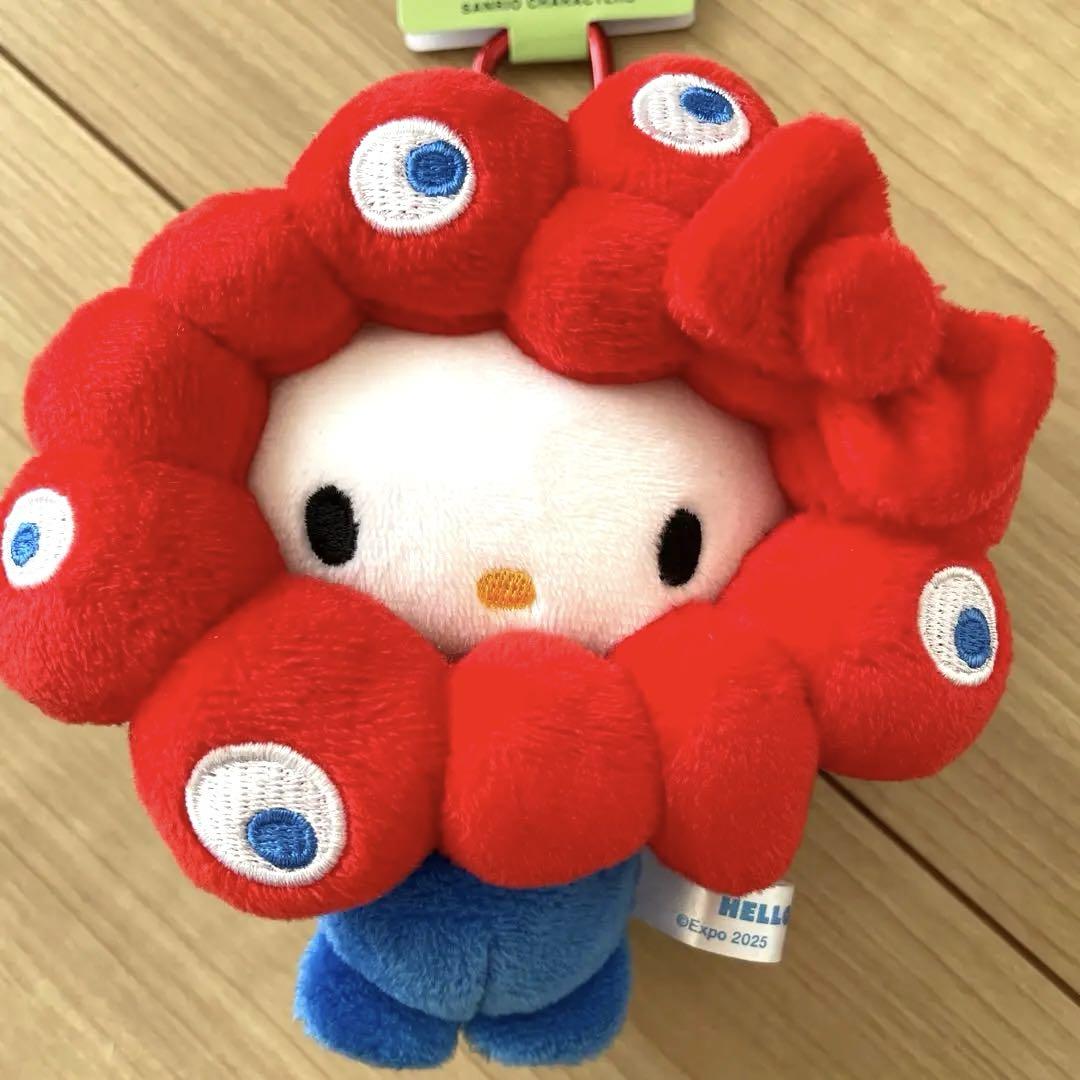 正規品　ミャクミャク　ハロー　キティ　万博会場　カラビナ　マスコット　なりきり ミャクミャク ハローキティ 万博 カラビナ マスコット なりきり