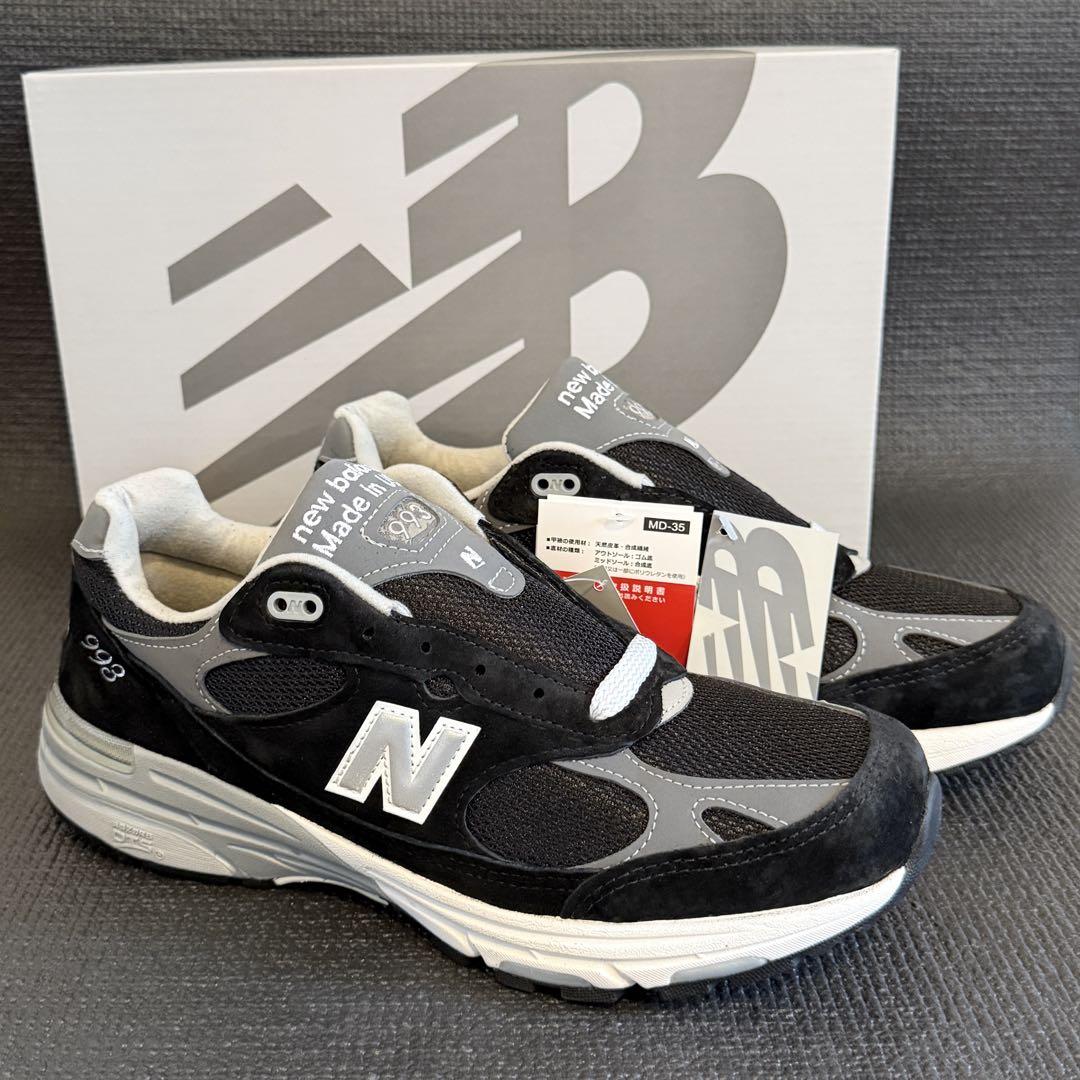 新品 24年07週製 27.5 MR993BK 公式明細書付き ニューバランス
