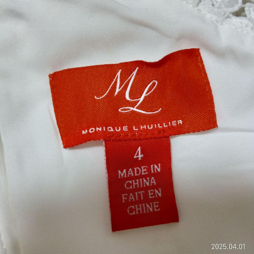 LHUILLIER フラワーレースワンピース