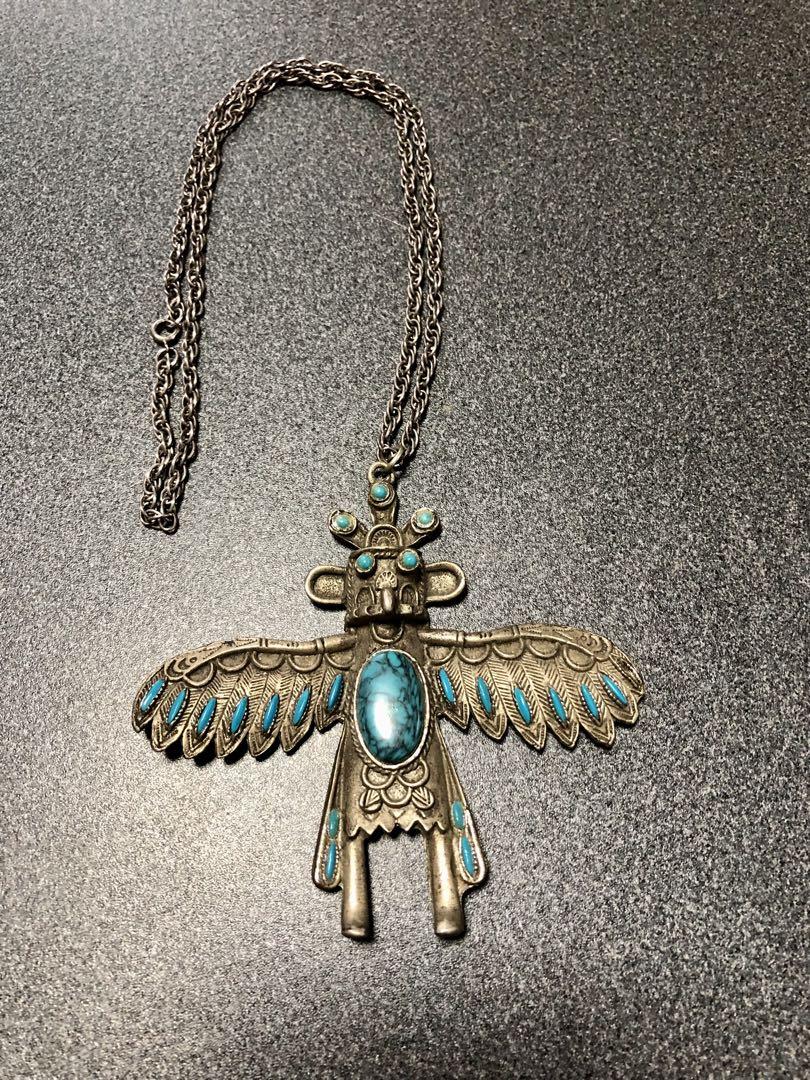 メキシカンジュエリー インディアン カチーナ ペンダント ★ターコイズ シルバー