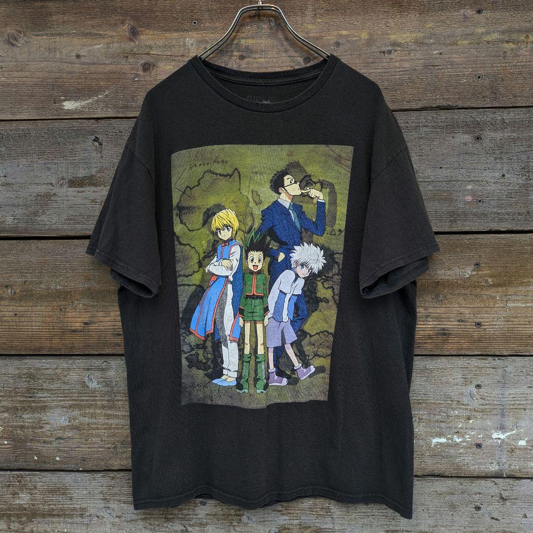 00s ハンターハンター アニメTシャツ オリジナルヴィンテージ 鬼フェード L トップス