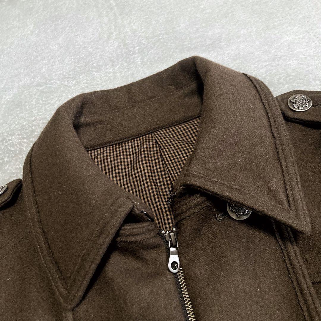 美品✨PPFM ナポレオンジャケット 銀ボタン 金ボタン ブラウン M