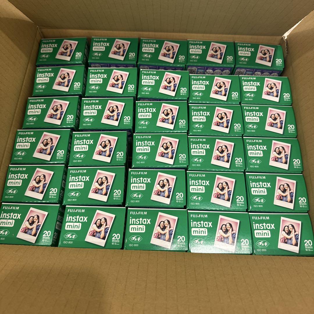 新品未使用チェキフィルム instax mini20枚×30箱 600枚分 チェキ フジフィルム チェキフィルム 600枚 instax mini 20枚入