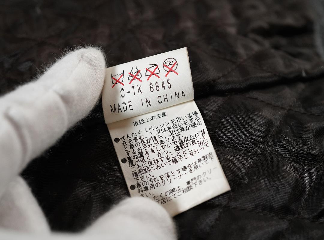90s CALVIN KLEIN JEANS カウレザー ベスト ショート S