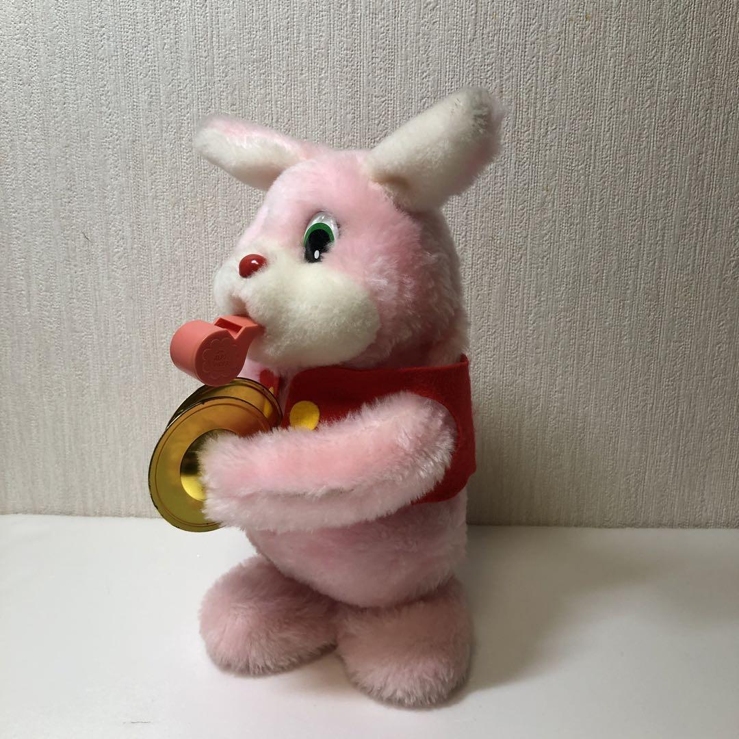がんばれ‼︎ウサちゃん応援団長 昭和レトロ　動くおもちゃ　動作確認済み
